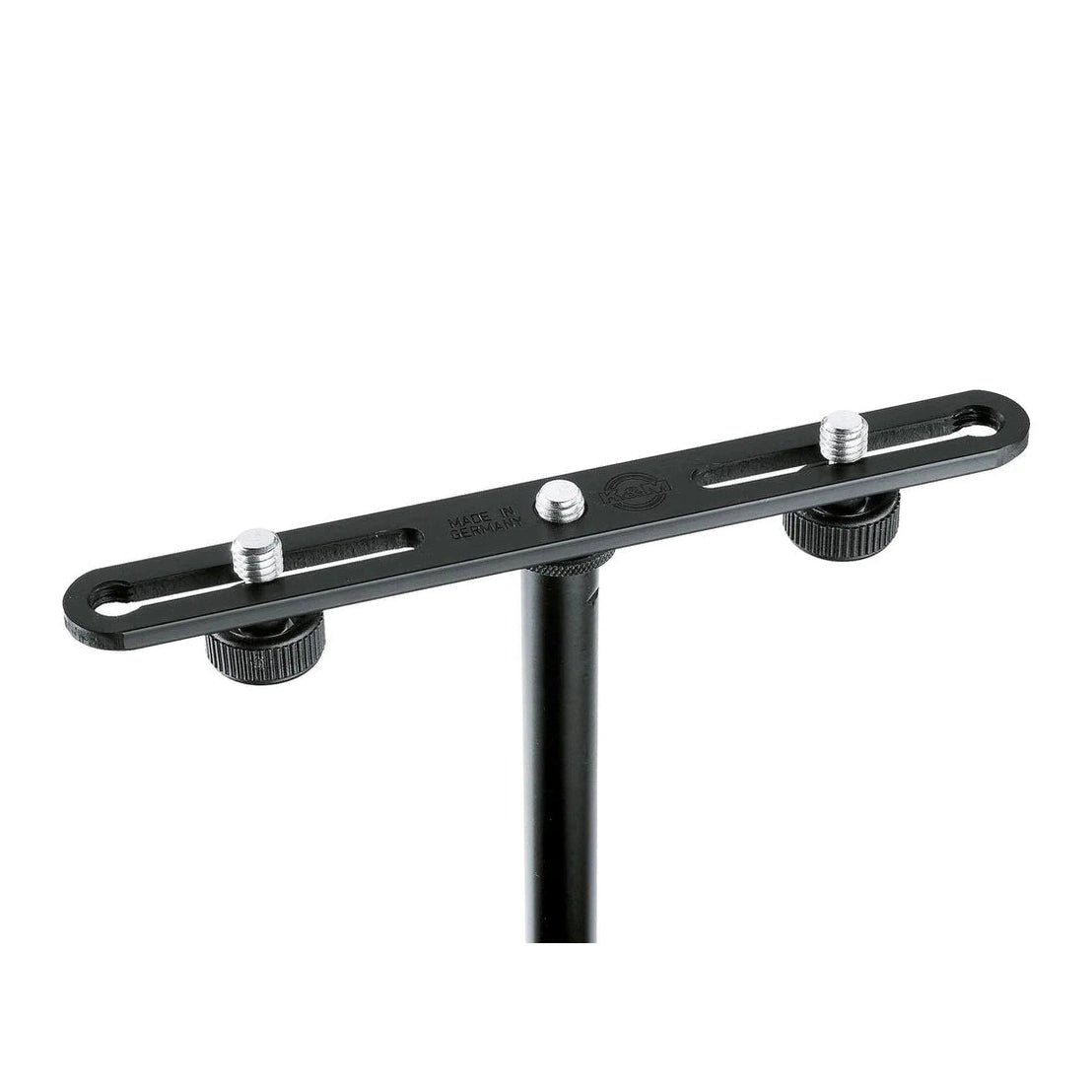 K&M 2-Mic Microphone Bar with 3/8" Locking Screws 23550 1