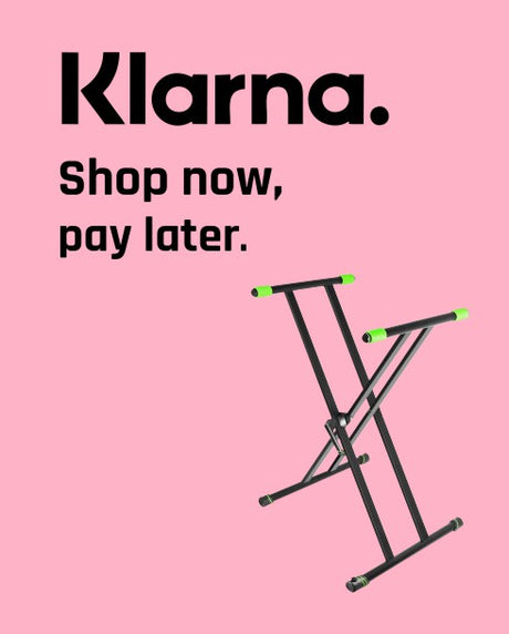 Shop now and pay later with Klarna and keyboard stands