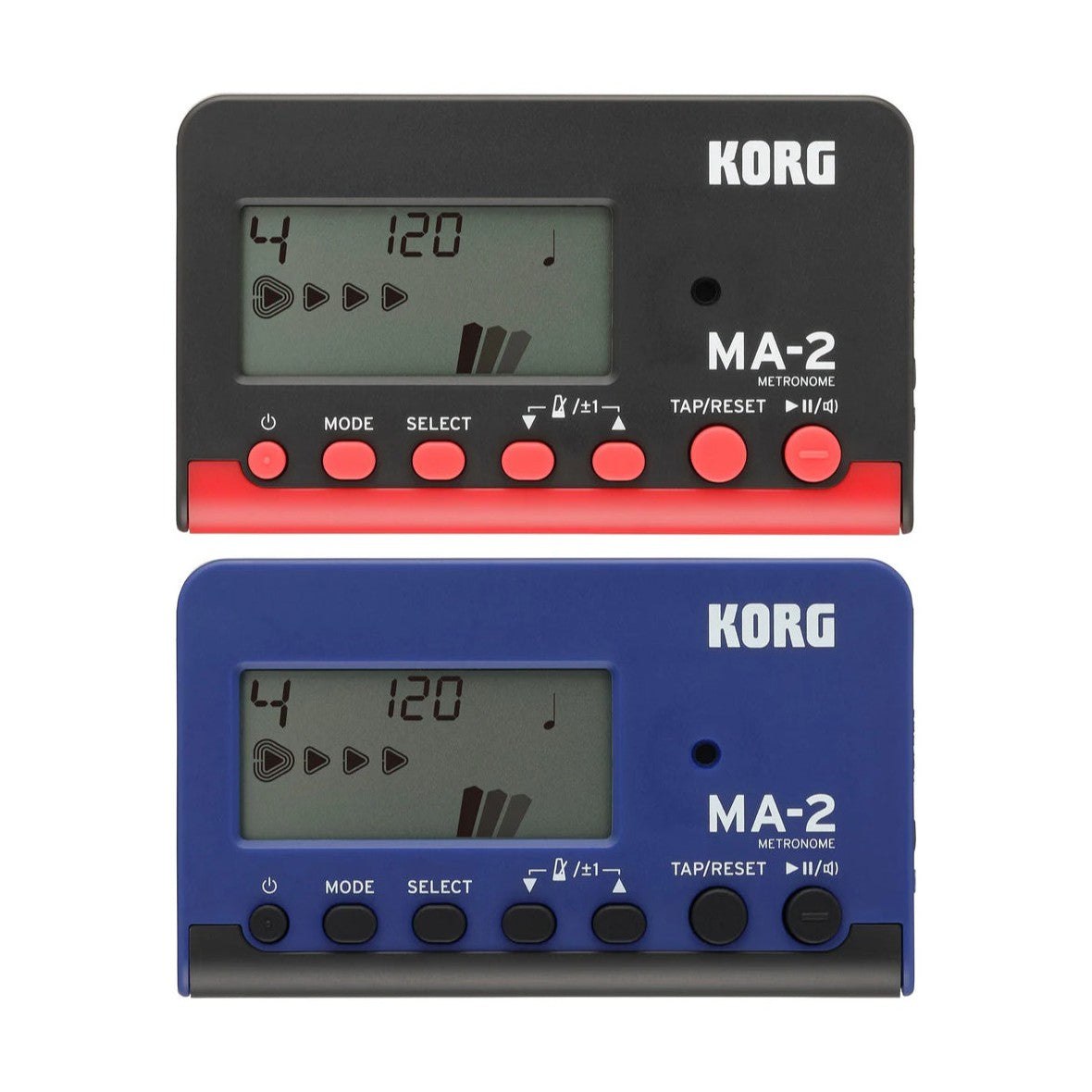 Korg MA-2 Digital Metronome Black/Red | Blue/Black 1