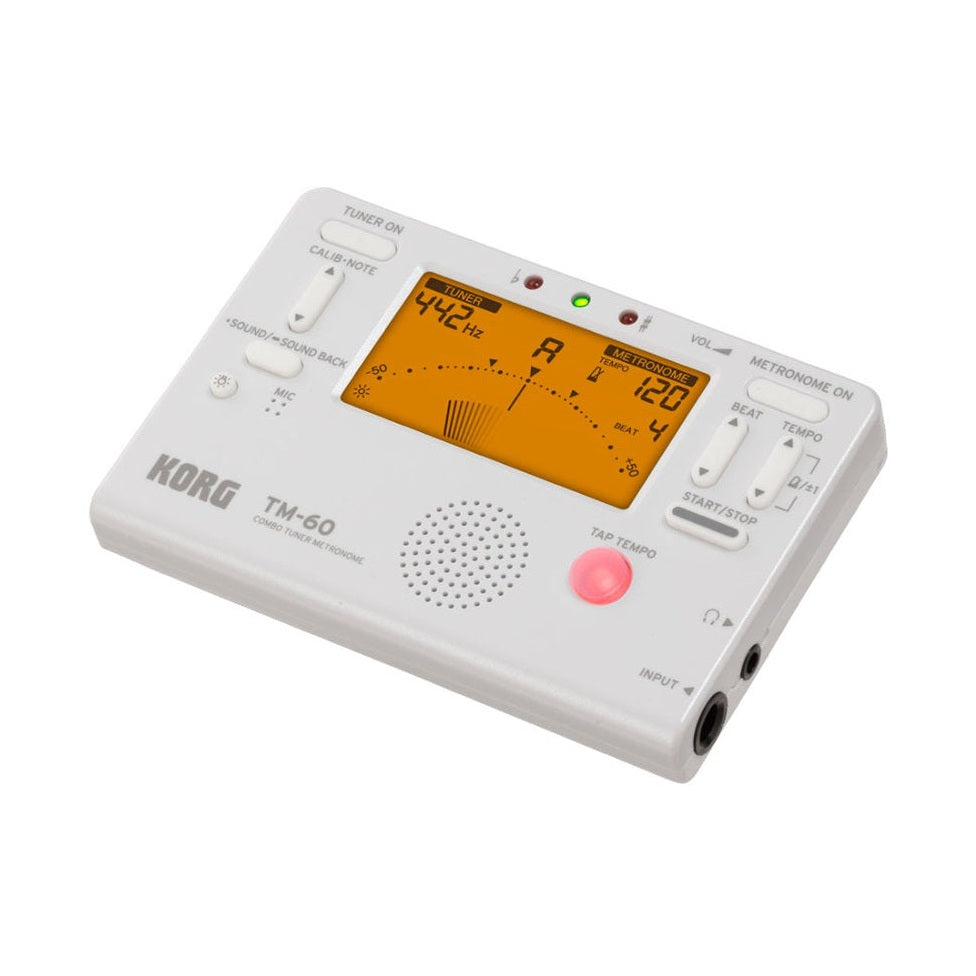 Korg TM-60 Combo Tuner/Metronome | White 2