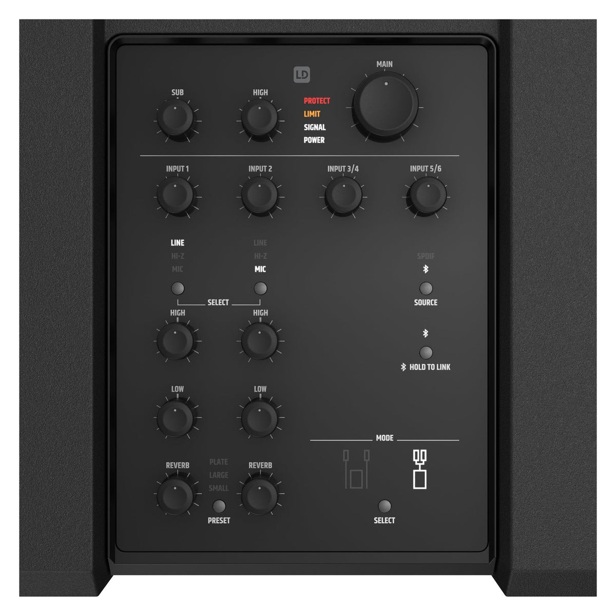 LD Systems DAVE 10 G4X Compact 2.1 Active PA System With Bluetooth – Black 8