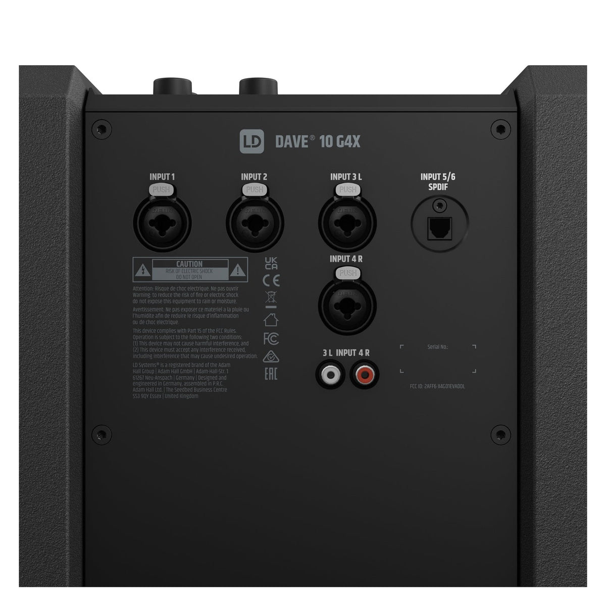 LD Systems DAVE 10 G4X Compact 2.1 Active PA System With Bluetooth – Black 9