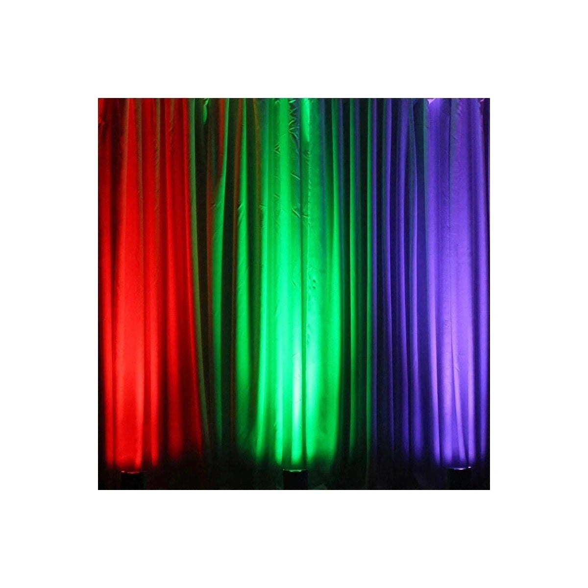 LEDj Rapid QB1 RGBA Battery Uplighter – 4 x 8W RGBA LEDs Black 14
