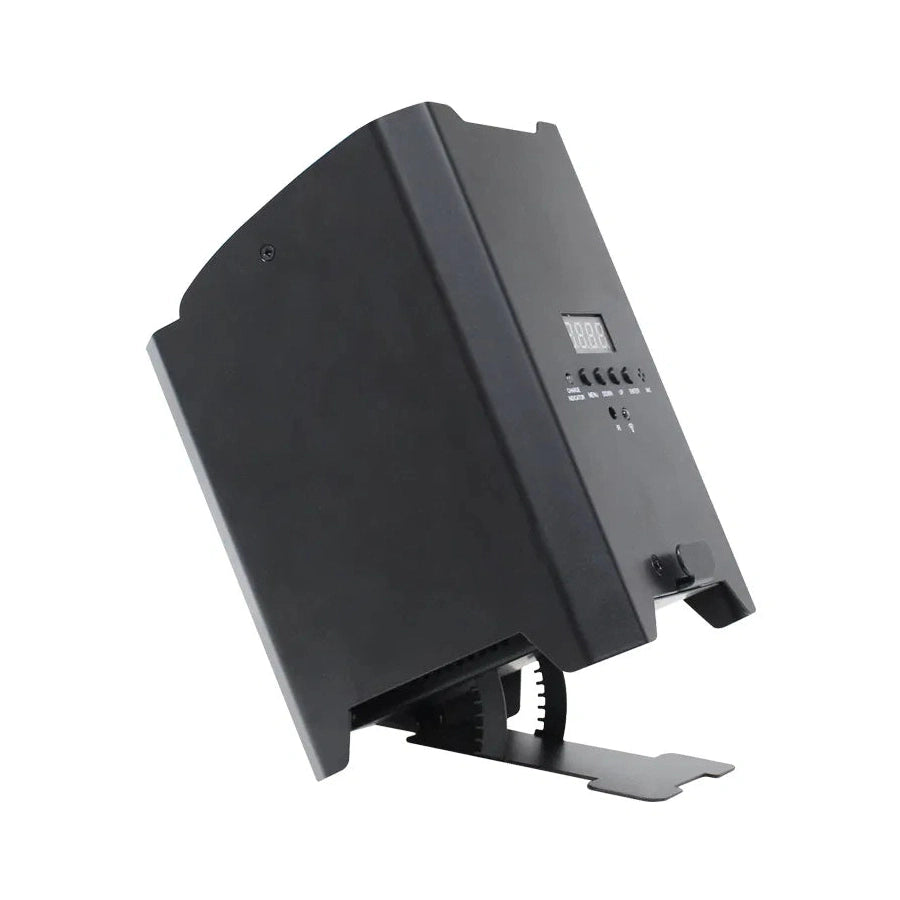 LEDj Rapid QB1 RGBA Battery Uplighter – 4 x 8W RGBA LEDs Black 8