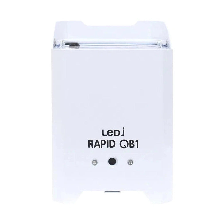 LEDj Rapid QB1 HEX Battery Uplighter – 4 x 12W RGBWAUV LEDs White 9