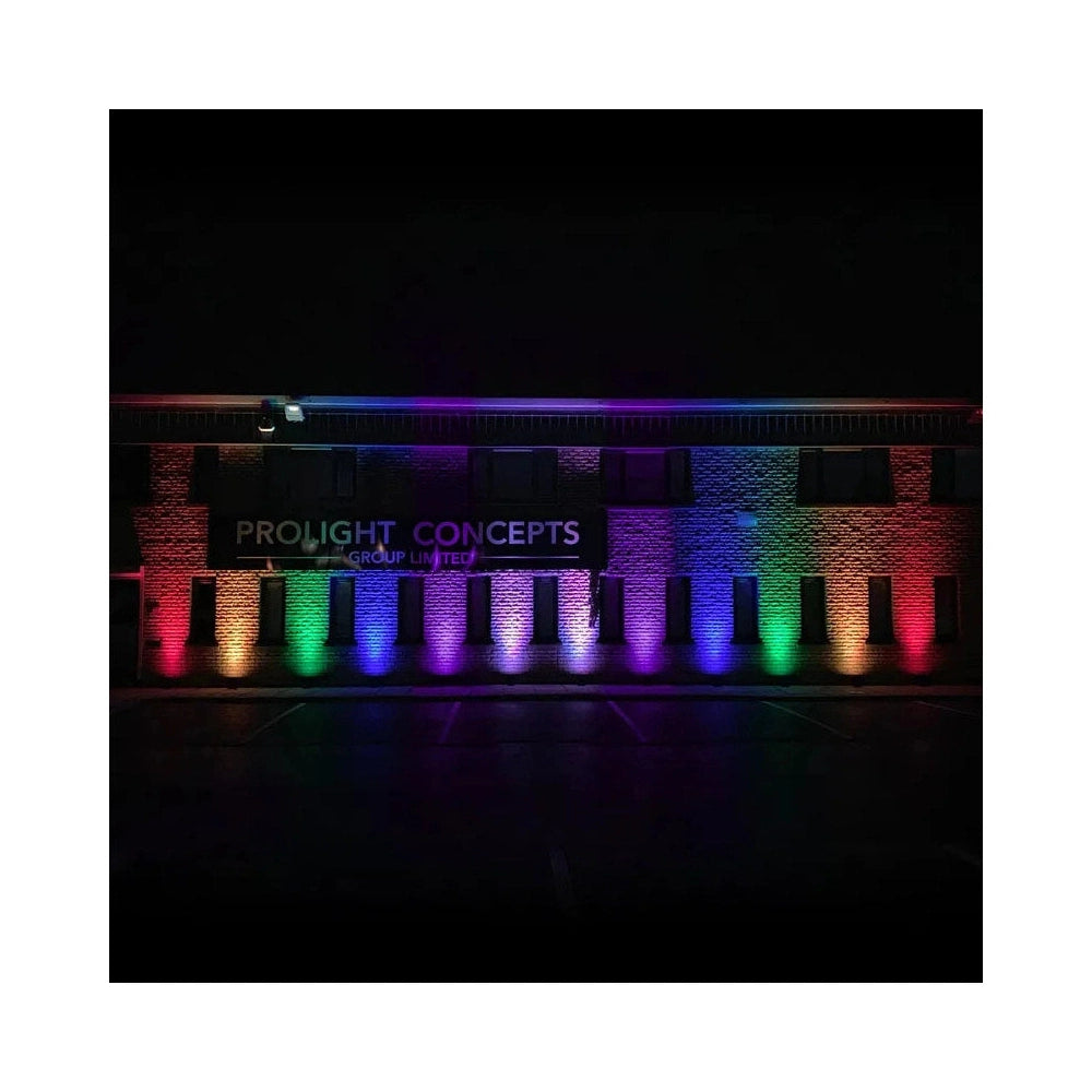 LEDj Rapid QB1 RGBA IP Battery Uplighter – 4 x 8W RGBA LEDs Black 20