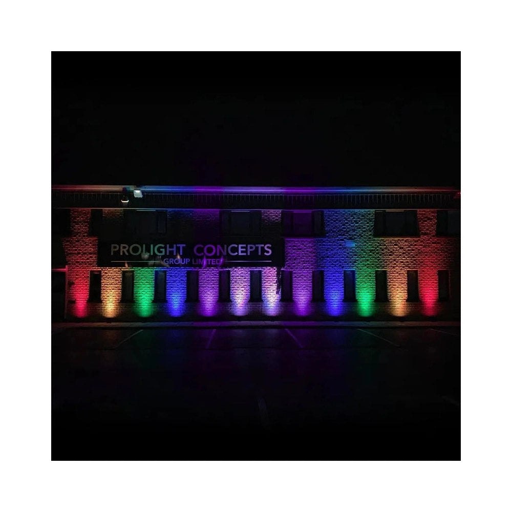 LEDj Rapid QB1 RGBA IP Battery Uplighter – 4 x 8W RGBA LEDs Black 20