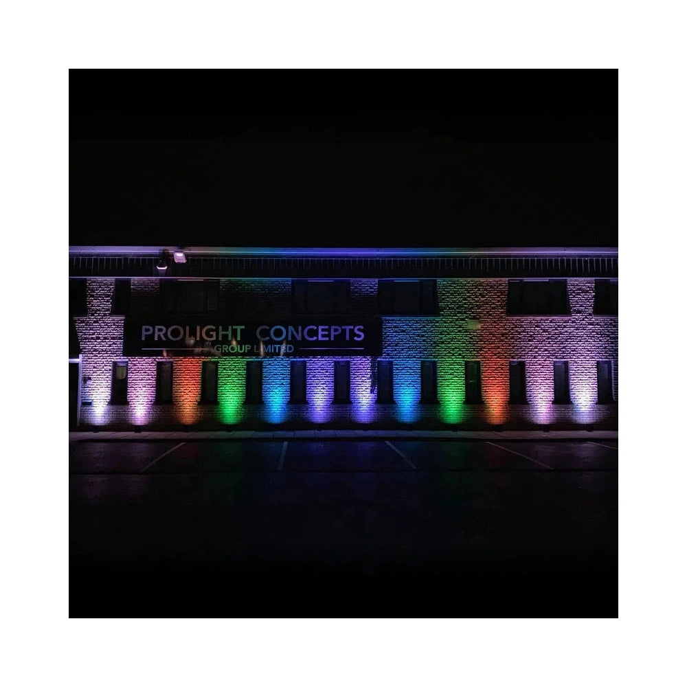 LEDj Rapid QB1 RGBA IP Battery Uplighter – 4 x 8W RGBA LEDs Black 19