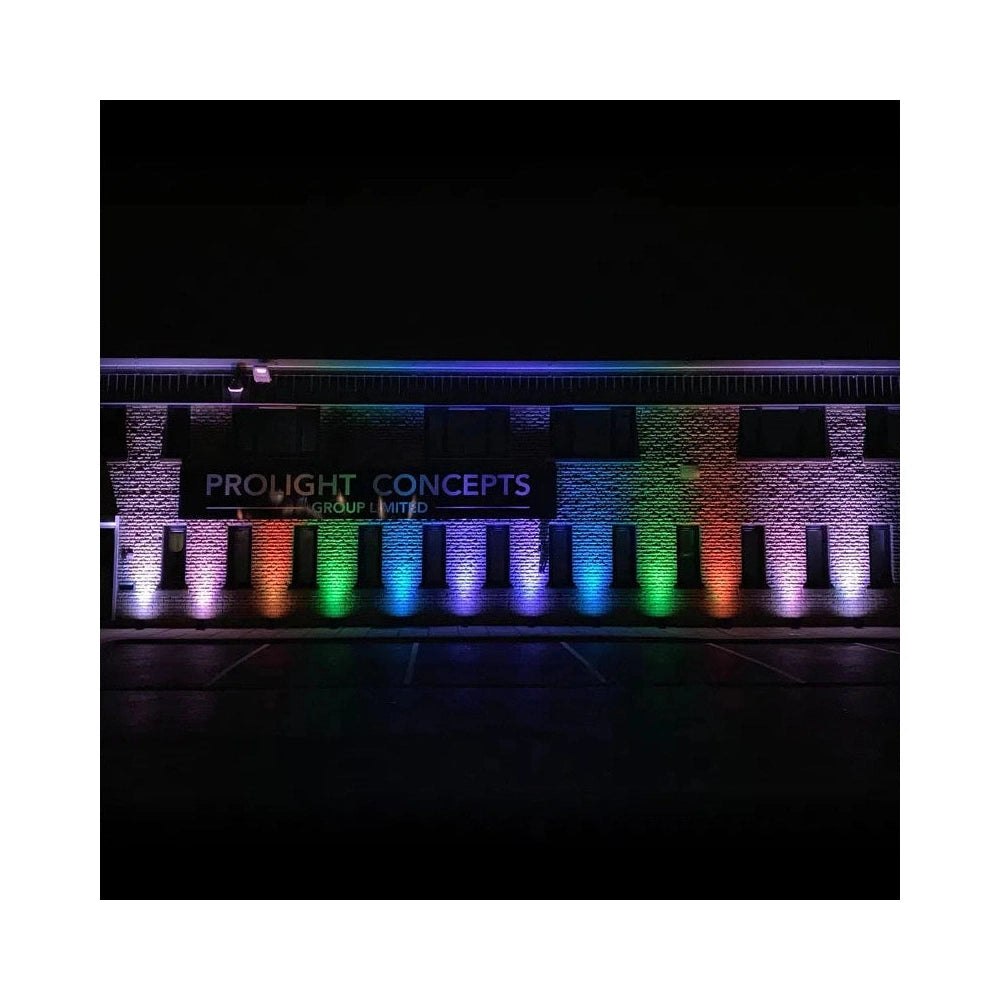 LEDj Rapid QB1 RGBA IP Battery Uplighter – 4 x 8W RGBA LEDs Black 19
