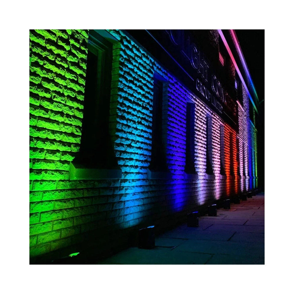 LEDj Rapid QB1 RGBA IP Battery Uplighter – 4 x 8W RGBA LEDs Black 14