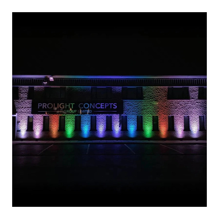 LEDj Rapid QB1 HEX IP Battery Uplighter – 4 x 12W RGBWAUV LEDs Black 17