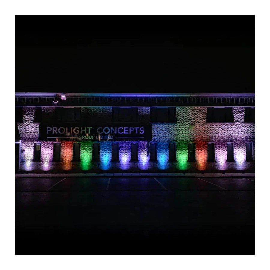 LEDj Rapid QB1 HEX IP Battery Uplighter – 4 x 12W RGBWAUV LEDs Black 17