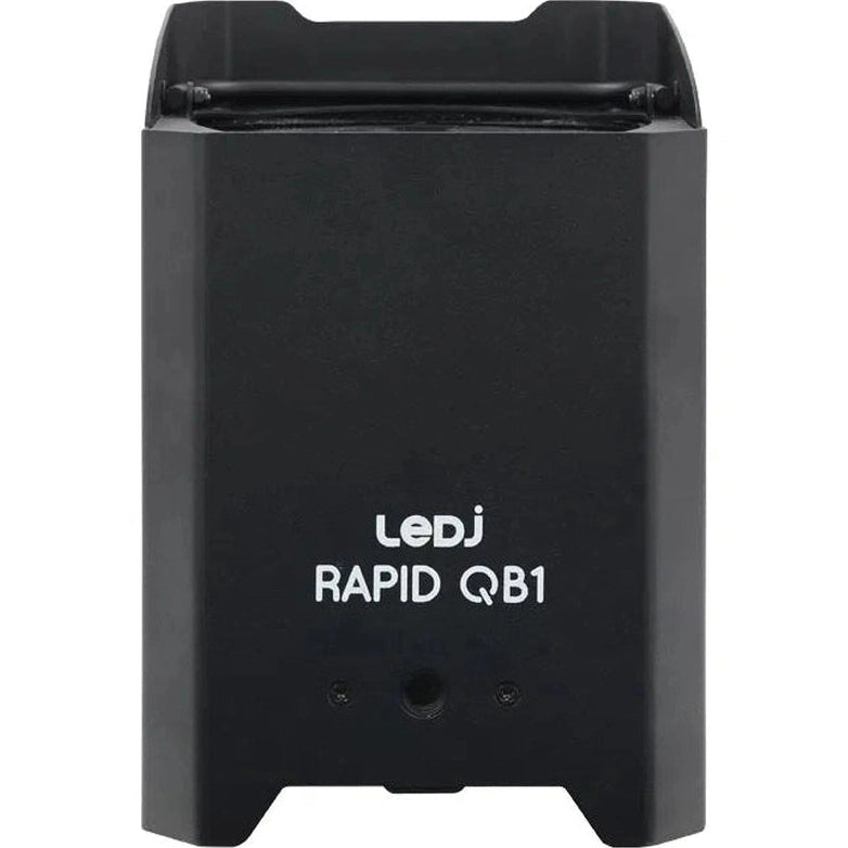 LEDj Rapid QB1 HEX IP Battery Uplighter – 4 x 12W RGBWAUV LEDs Black 9