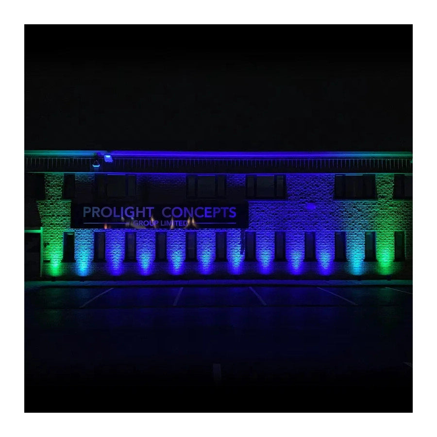 LEDj Rapid QB1 HEX IP Battery Uplighter – 4 x 12W RGBWAUV LEDs White 15