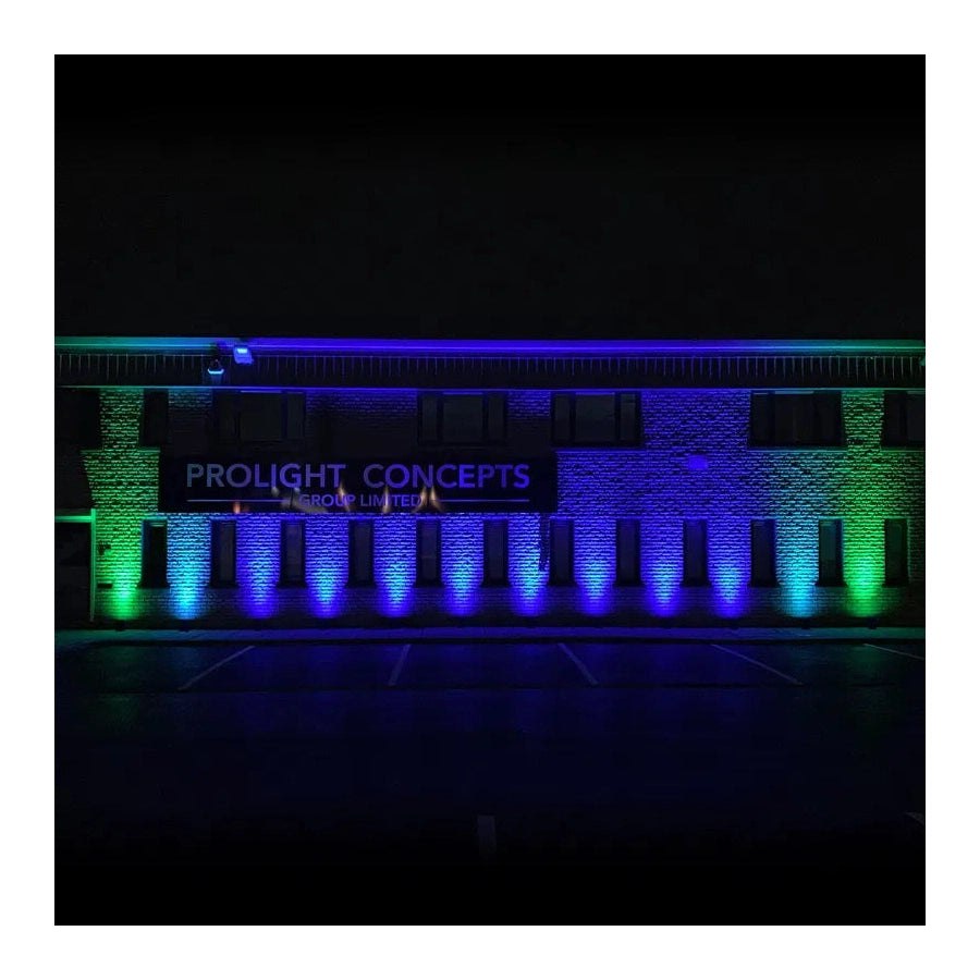 LEDj Rapid QB1 HEX IP Battery Uplighter – 4 x 12W RGBWAUV LEDs White 15