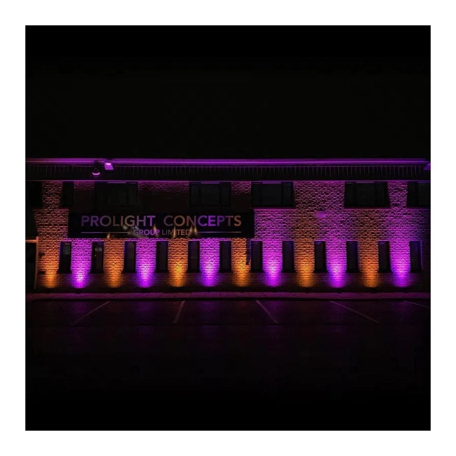 LEDj Rapid QB1 HEX IP Battery Uplighter – 4 x 12W RGBWAUV LEDs White 14