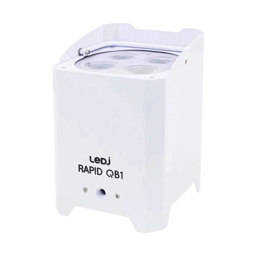 LEDj Rapid QB1 HEX IP Battery Uplighter – 4 x 12W RGBWAUV LEDs White 3