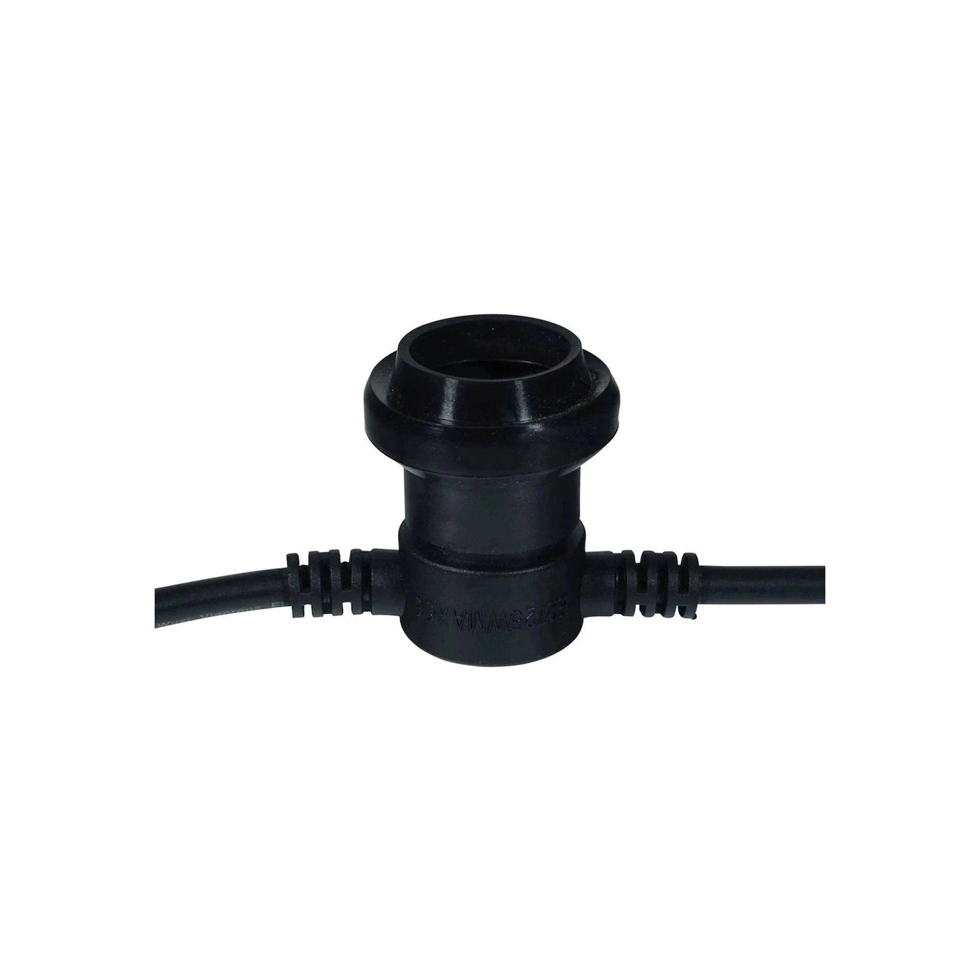 LEDj ES Rubber Festoon String 25m – 1m Spacing, 16A Plug & Socket Lamps Not Included 3