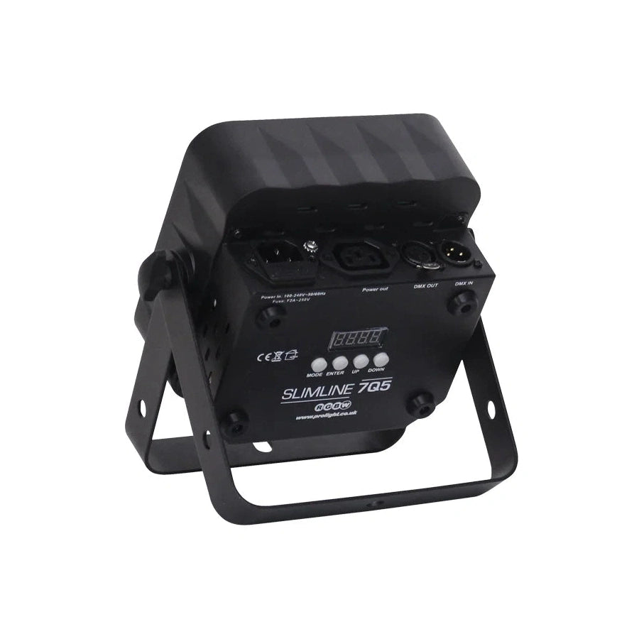 LEDj Slimline 7Q5 RGBW LED Par Can – Black Housing 4
