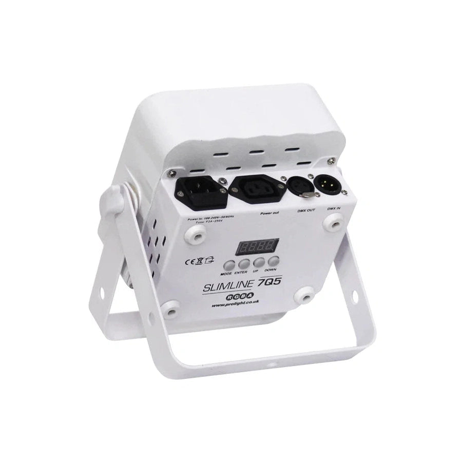 LEDj Slimline 7Q5 RGBA LED Par Can – White Housing 5