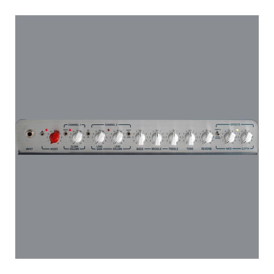 120 W Solid-State Guitar Head with Dual Channels, Built-in FX & IR Output 6