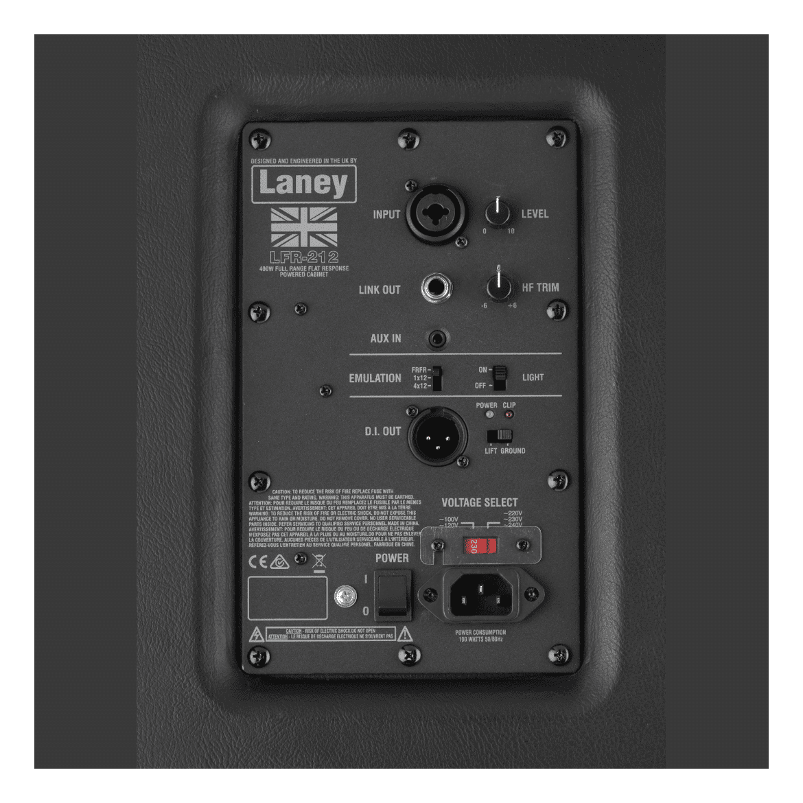 Laney Lionheart LFR-212 - 2 x 12" Active 800W Guitar Speaker Cabinet with Bluetooth 4