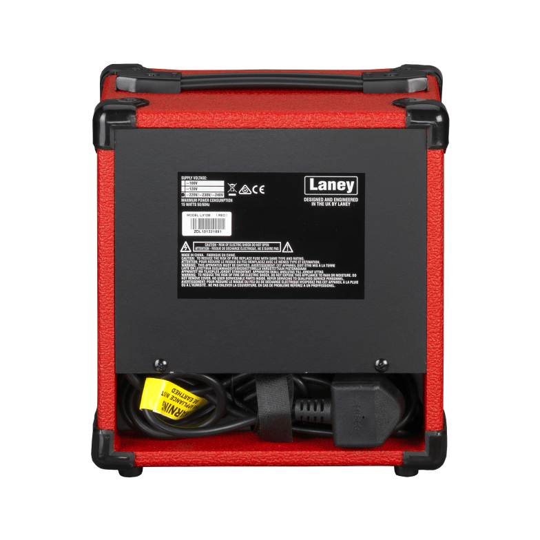 Laney LX10B-RED - Compact 10W Bass Guitar Combo Amplifier with 5" Woofer 3