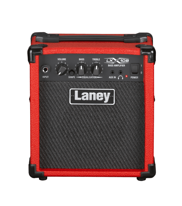 Laney LX10B-RED - Compact 10W Bass Guitar Combo Amplifier with 5" Woofer 1