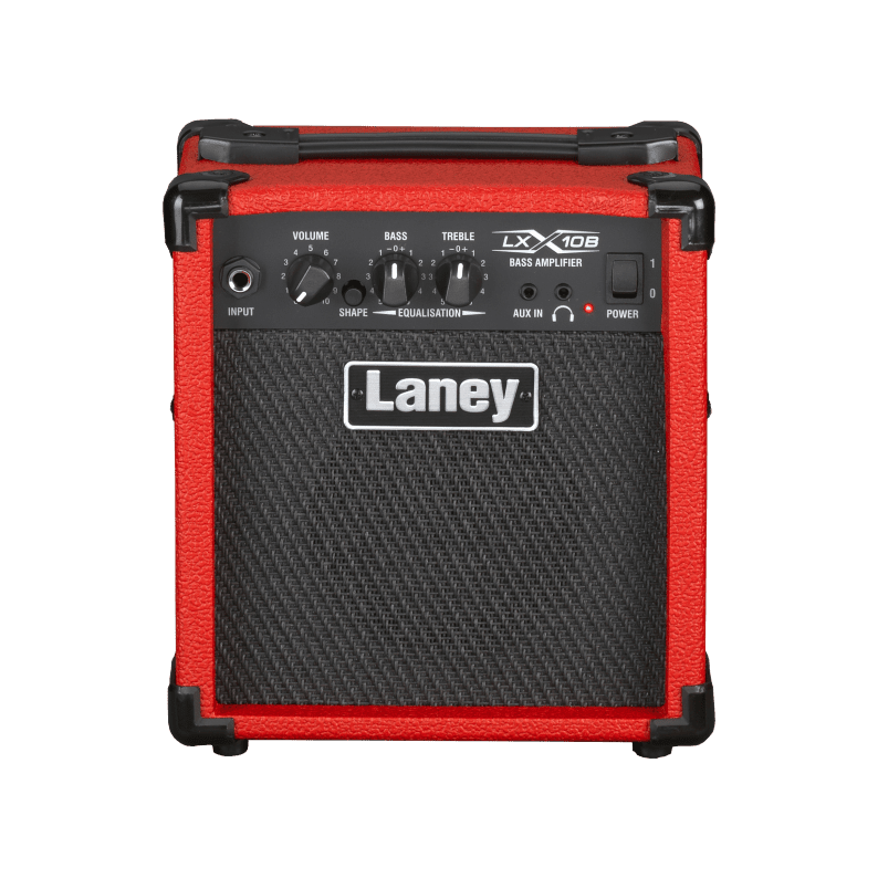 Laney LX10B-RED - Compact 10W Bass Guitar Combo Amplifier with 5" Woofer 1