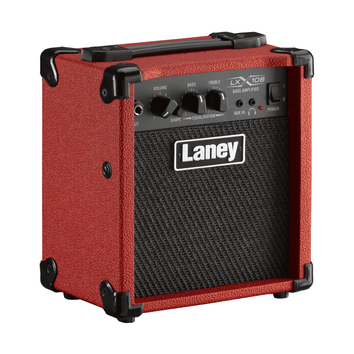 Laney LX10B-RED 10W Bass Guitar Combo Amplifier Red 2