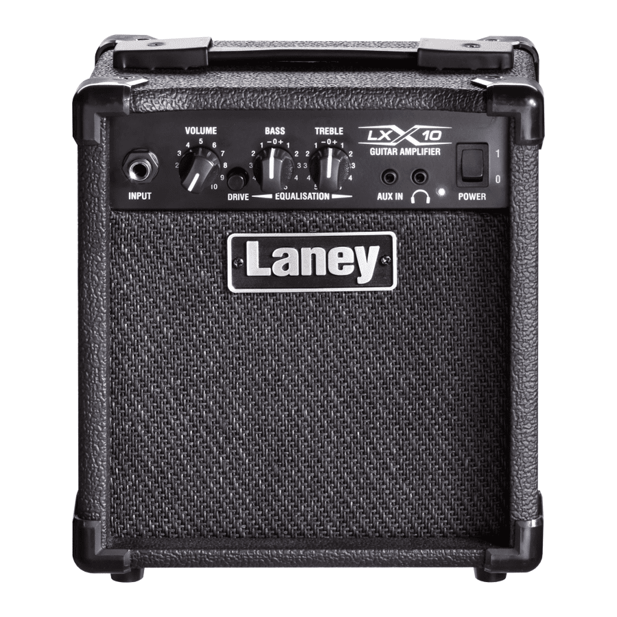 Laney LX10 - Compact 10W Guitar Combo Amplifier with 5" Custom Speaker Black 1