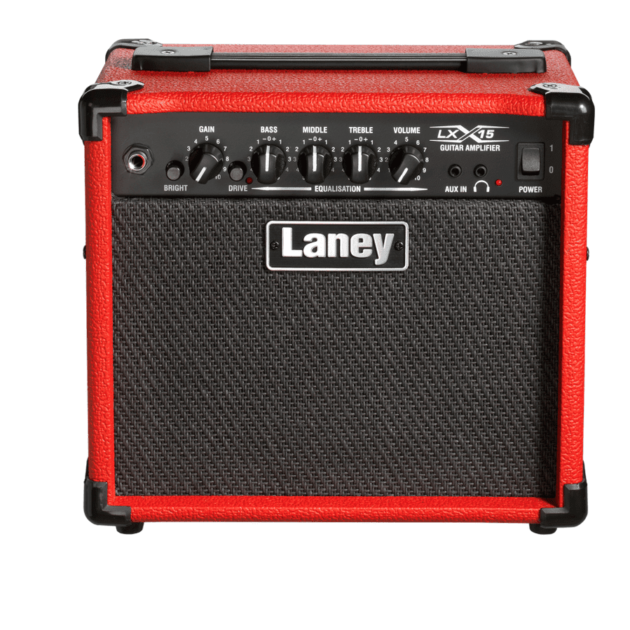 Laney LX15 15W Guitar Combo Amplifier with 2 x 5" Woofers Red 1