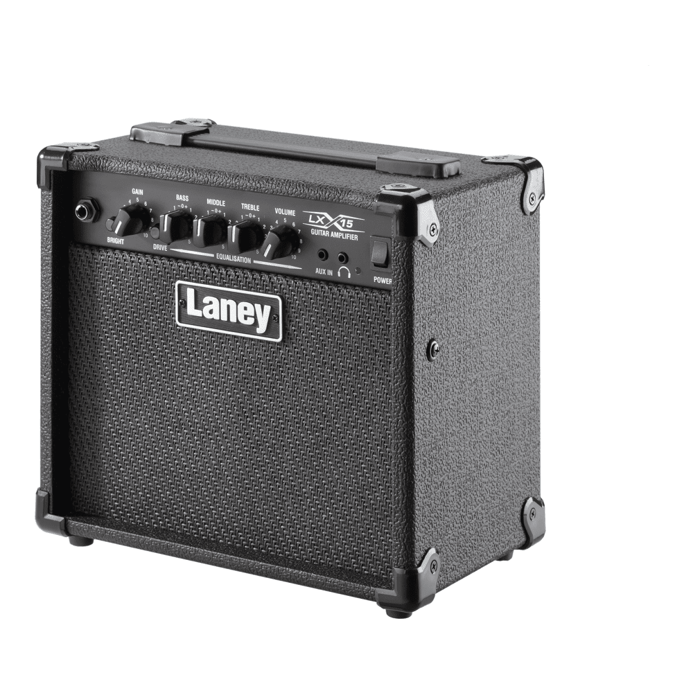 Laney LX15 - Compact 15W Guitar Combo Amplifier with 2 x 5" Woofers Black 2