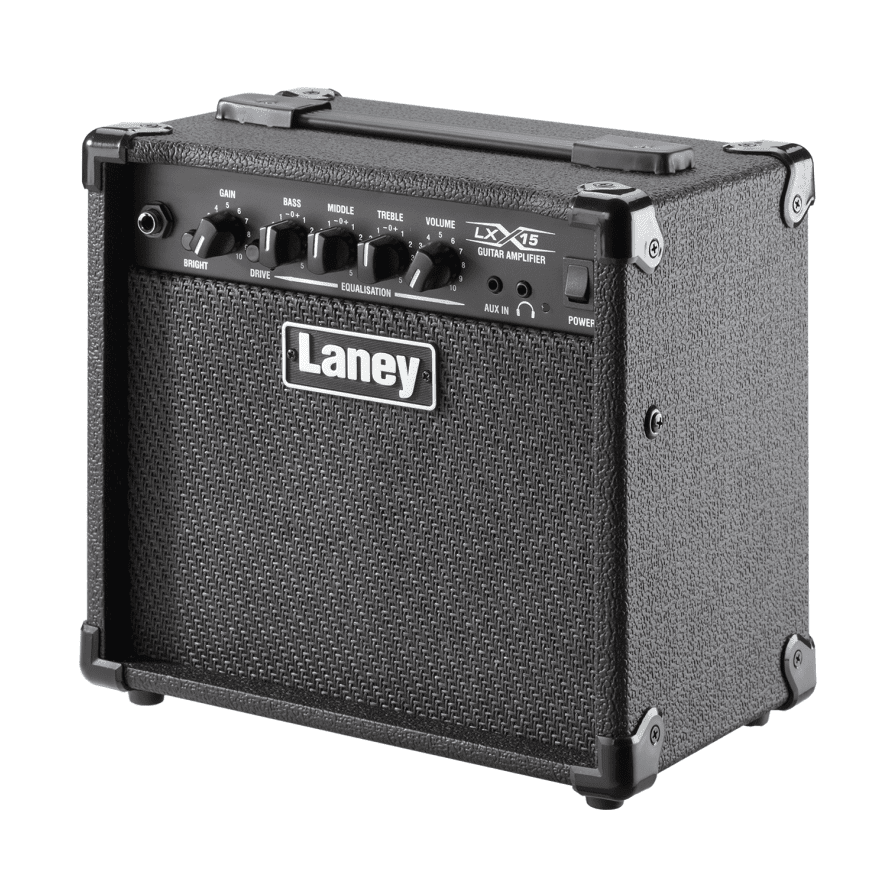 Laney LX15 - Compact 15W Guitar Combo Amplifier with 2 x 5" Woofers Black 2