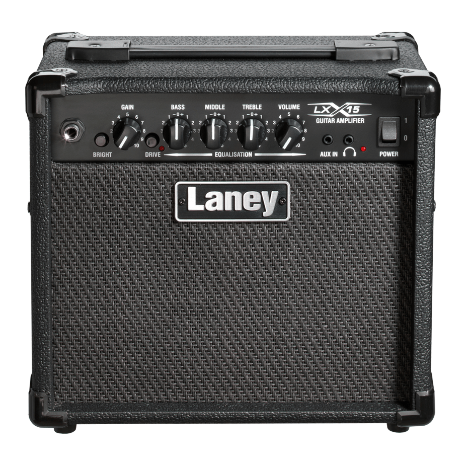 Laney LX15 - Compact 15W Guitar Combo Amplifier with 2 x 5" Woofers Black 1