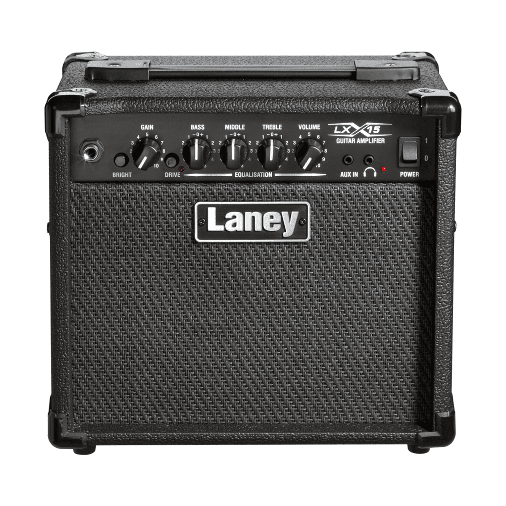 Laney LX15 - Compact 15W Guitar Combo Amplifier with 2 x 5" Woofers Black 1