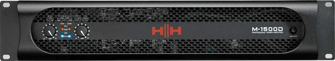 HH Audio M-1500D 2 x 1500W Stereo Power Amplifier 3