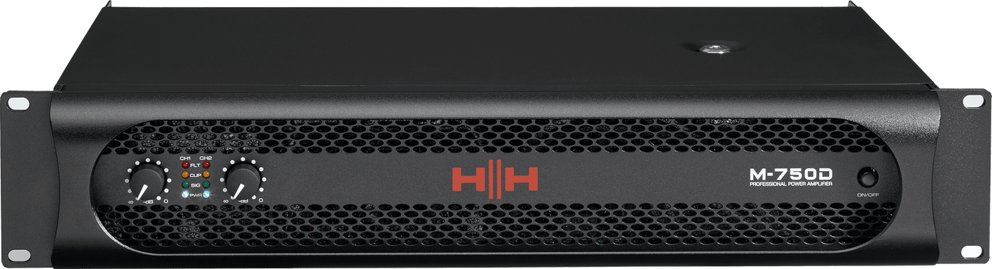 HH Audio M-750D 2 x 750W Stereo Power Amplifier 1