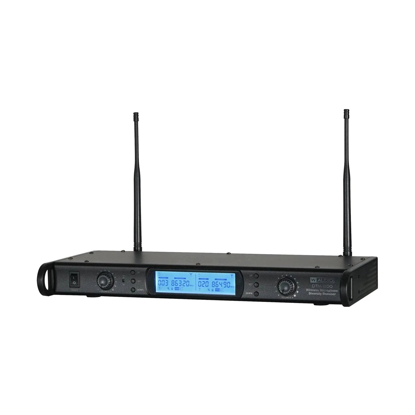 W Audio DTM 800H Dual Handheld Wireless Microphone System 863-865Mhz 2