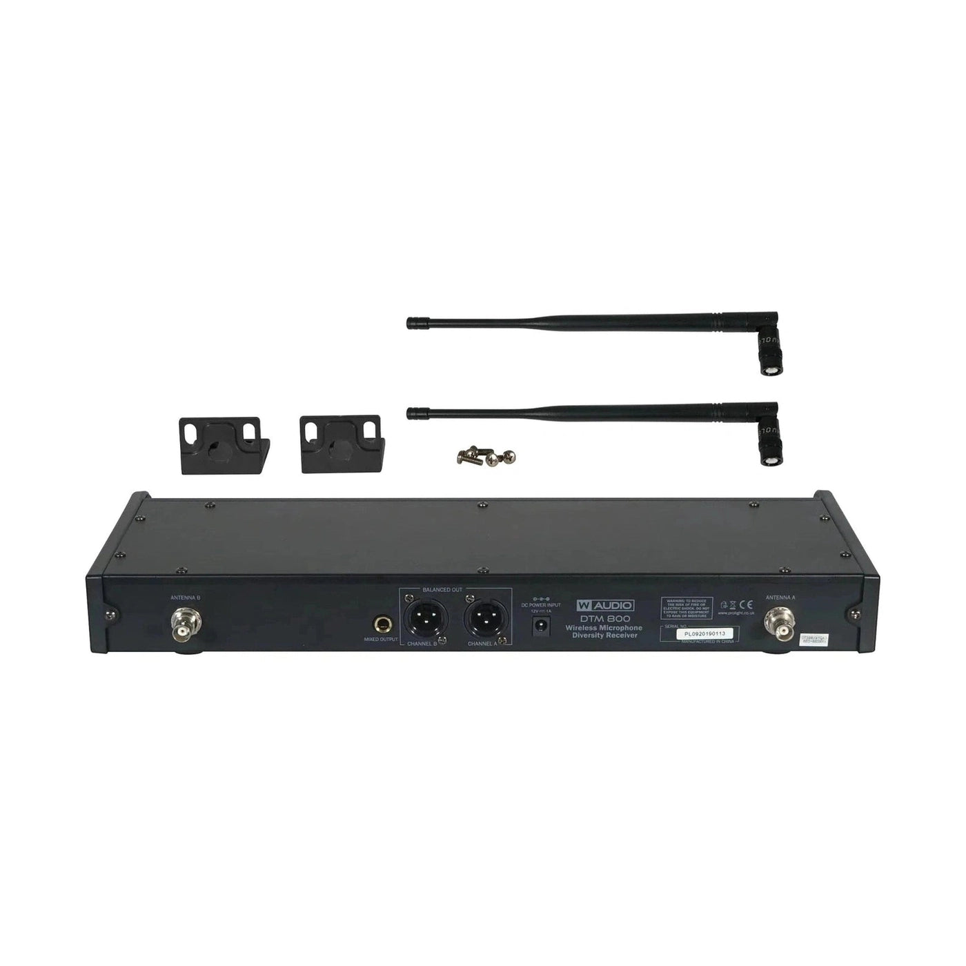 W Audio DTM 800H Dual Handheld Wireless Microphone System 863-865Mhz 3