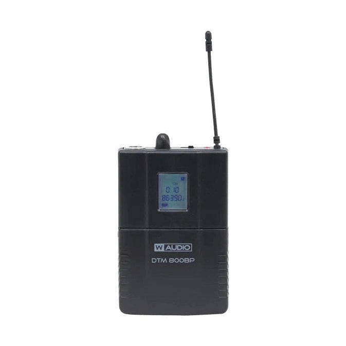 W Audio DTM 800 Dual Beltpack Wireless Microphone System 863-865Mhz 4