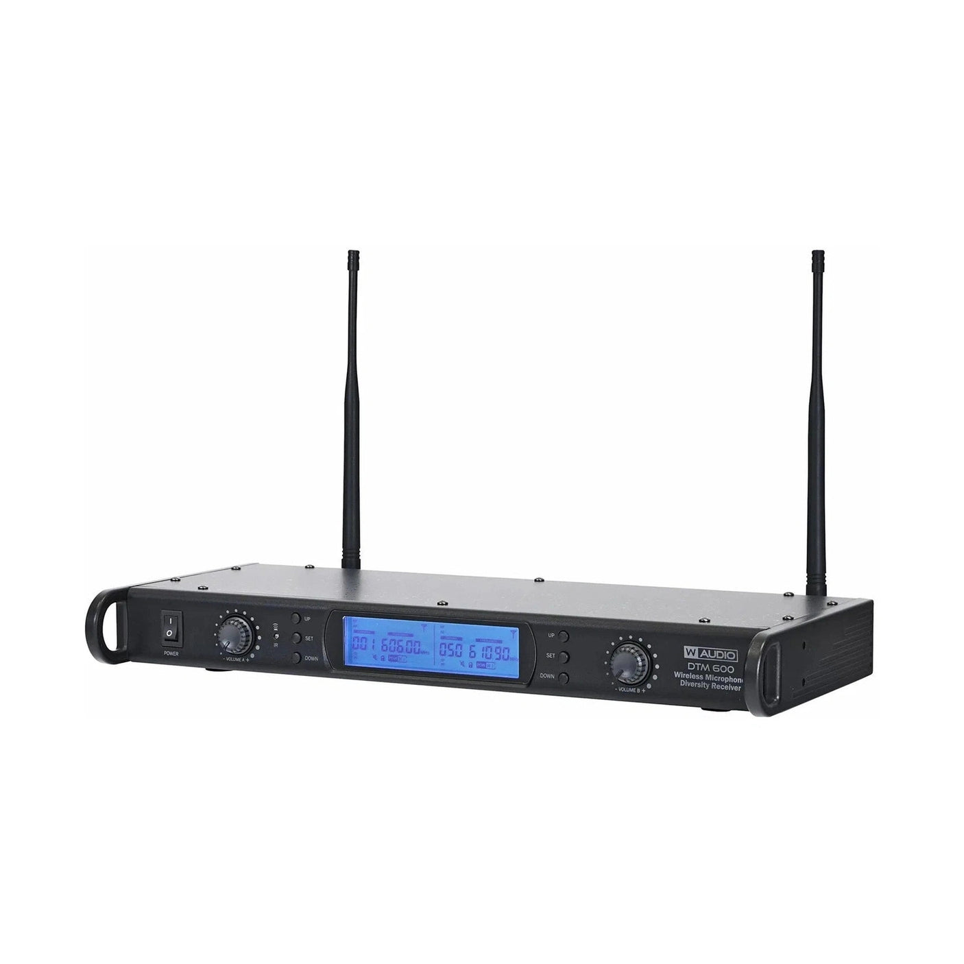 W Audio DTM 600H Dual Handheld Wireless Microphone System 606-614MHz 2