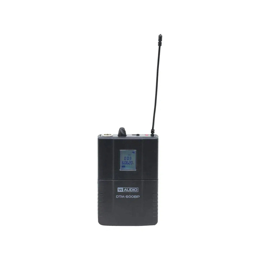 W Audio DTM 600 Dual Beltpack Wireless Microphone System 606-614MHz 7
