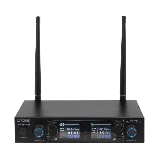 W Audio DM 800H Twin Handheld UHF System 863.0Mhz-865.0Mhz 2