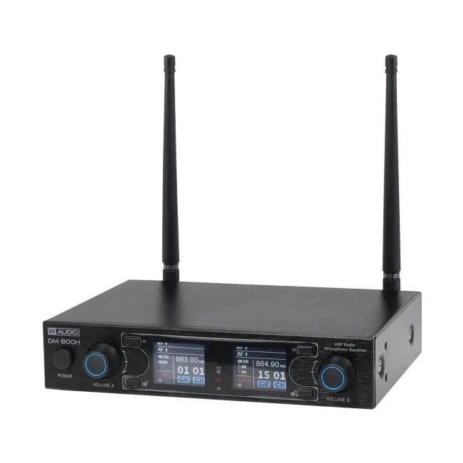 W Audio DM 800H Twin Handheld UHF System 863.0Mhz-865.0Mhz 3