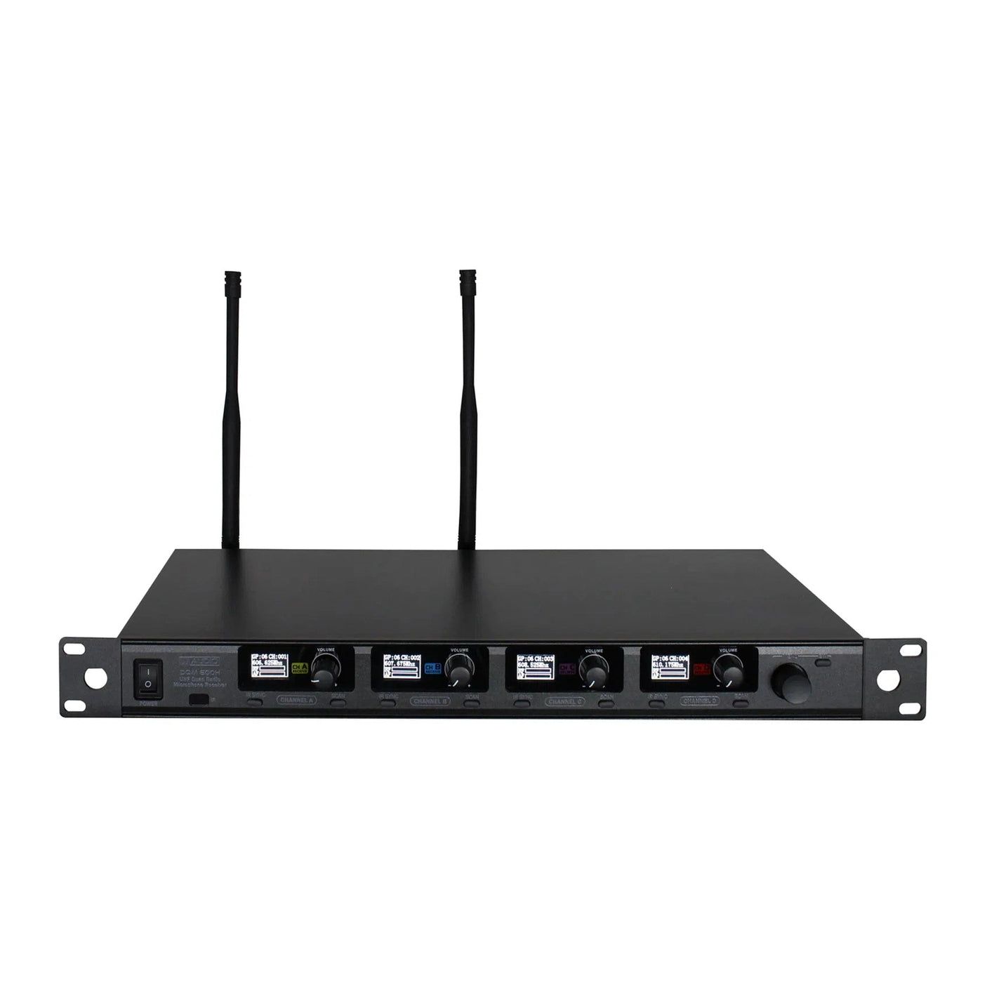 W Audio DQM 600H Quad Handheld Wireless Microphone System 606-614Mhz 2