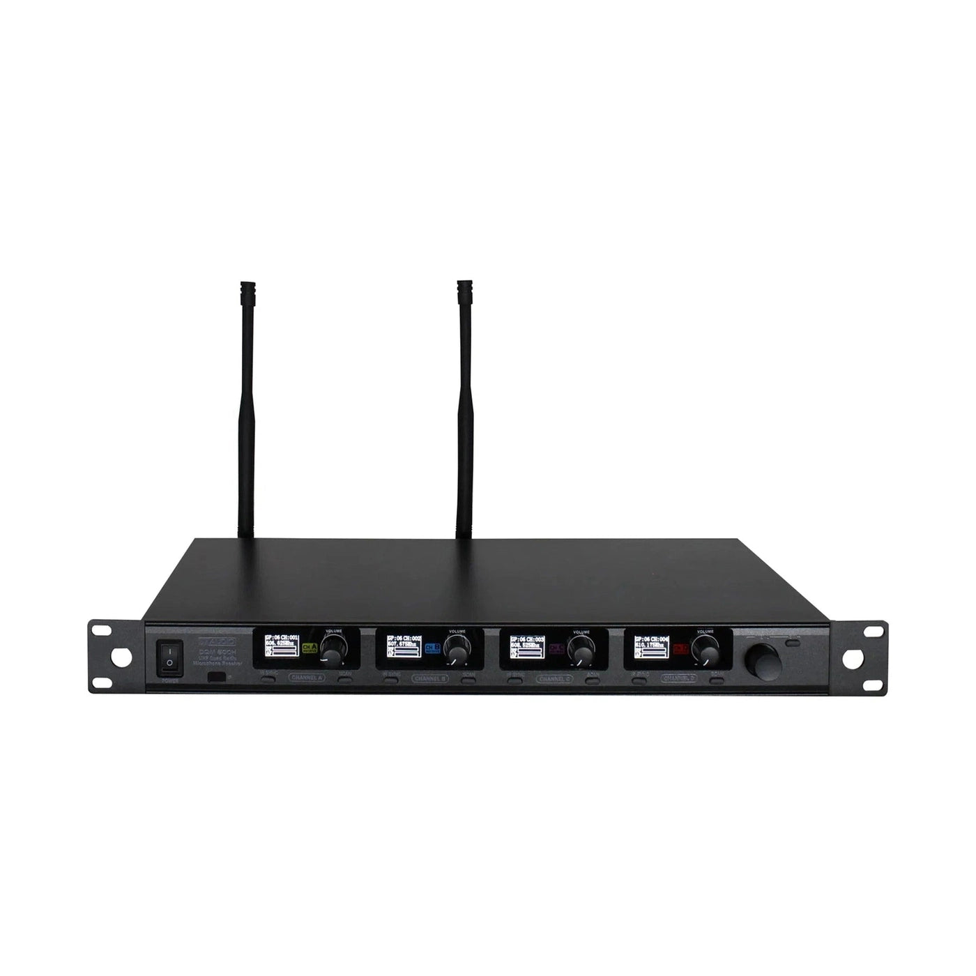 W Audio DQM 600H Quad Handheld Wireless Microphone System 606-614Mhz 2
