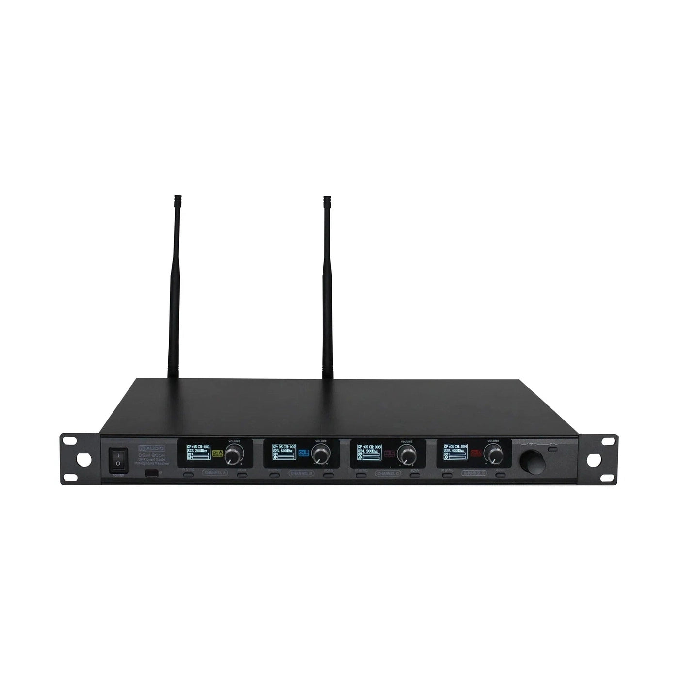 W Audio DQM 800H Quad Handheld Wireless Microphone System 823-865Mhz 3