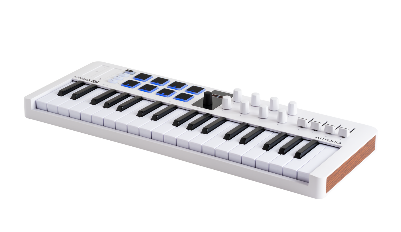 Arturia MiniLab 37 MK3 Universal MIDI Controller — White