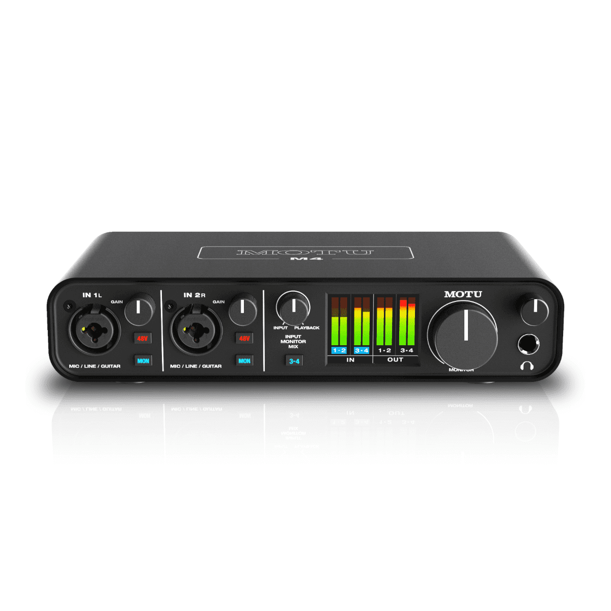 MOTU M4 4x4 USB-C Low-Latency Audio Interface 1